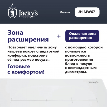 Варочная поверхность Стеклокерамическая варочная поверхность Jacky's JH MW67