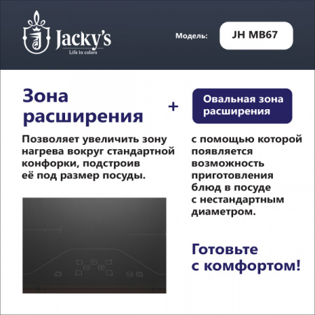 Варочная поверхность Стеклокерамическая варочная поверхность Jacky's JH MB67